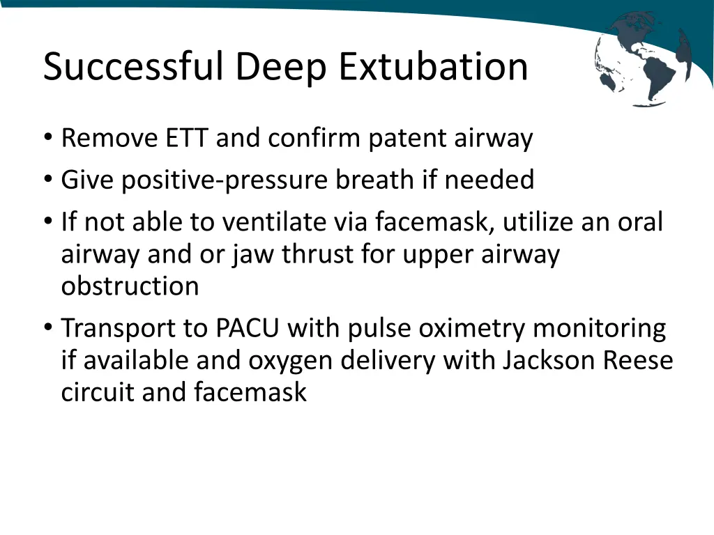 successful deep extubation 2