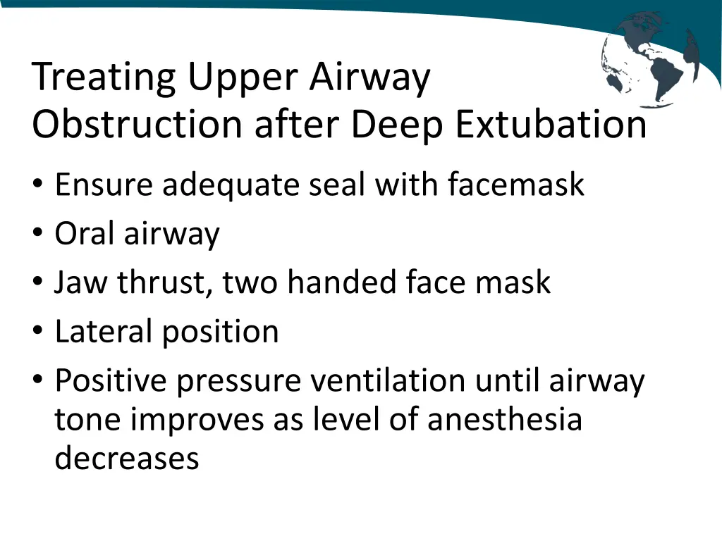 treating upper airway obstruction after deep