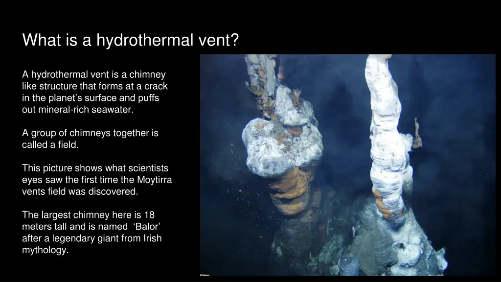 what is a hydrothermal vent