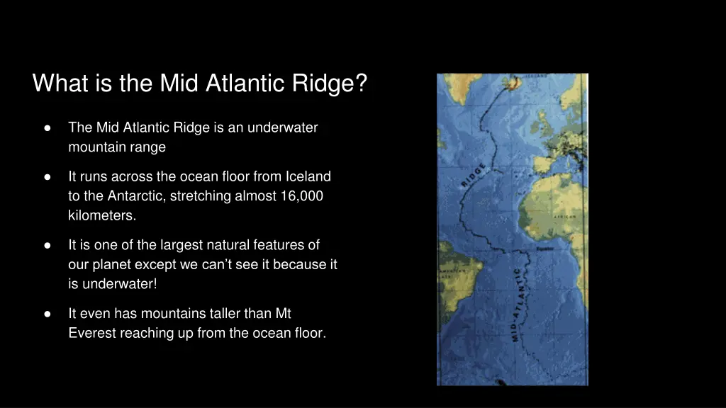 what is the mid atlantic ridge