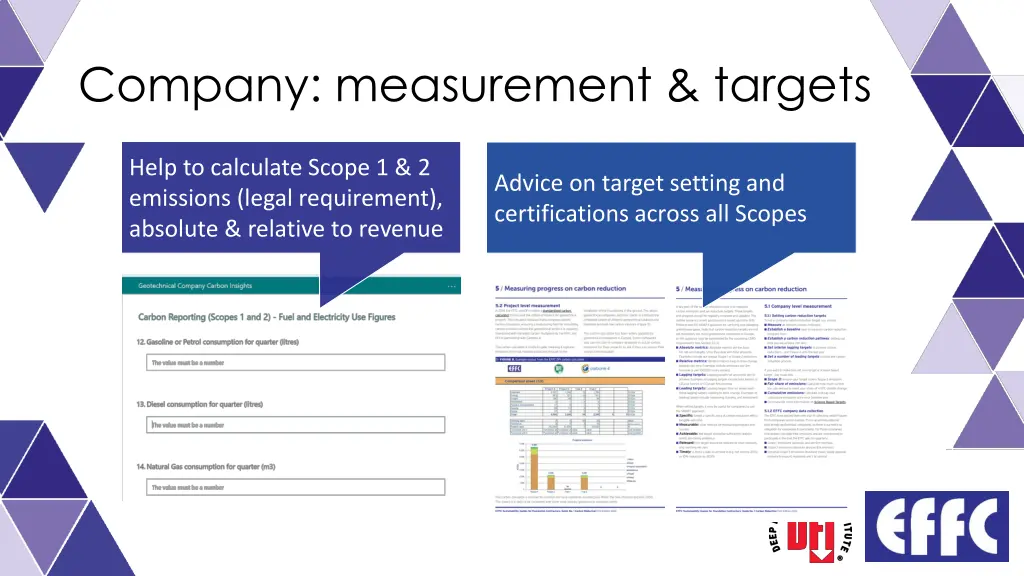 company measurement targets