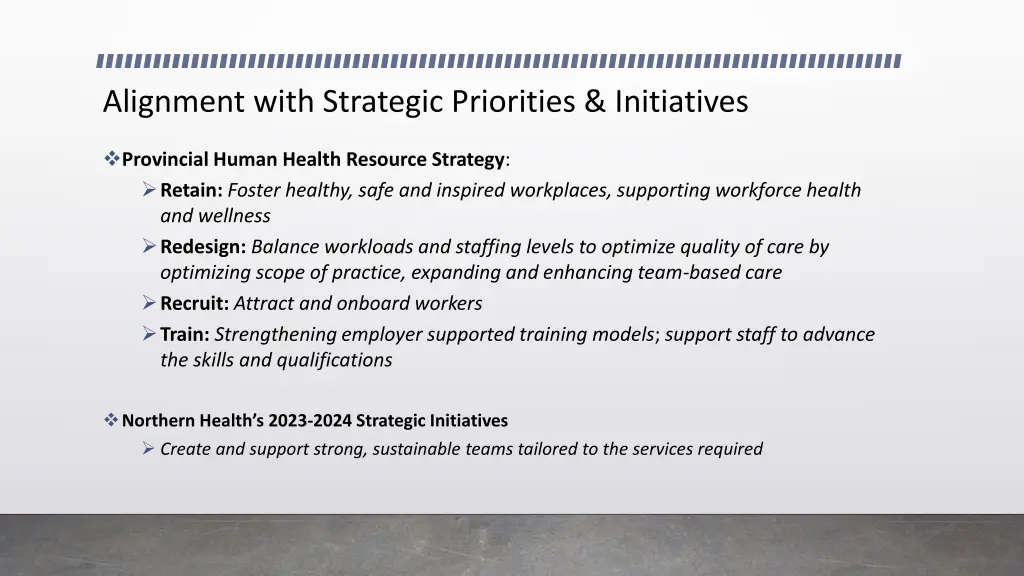 alignment with strategic priorities initiatives