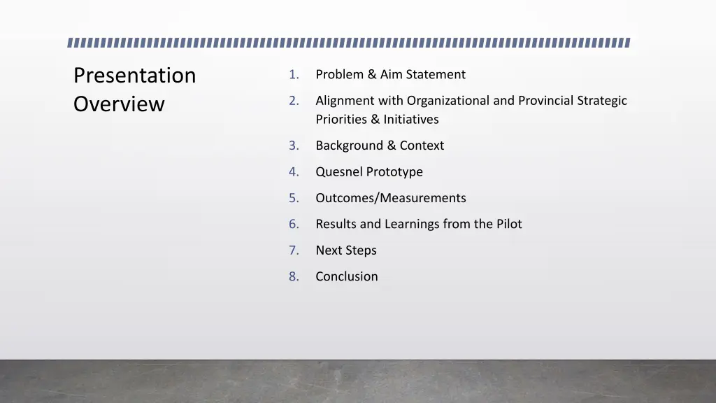 presentation overview