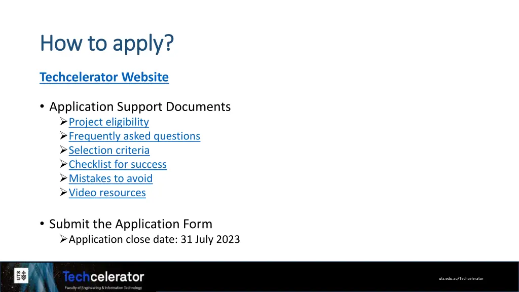 how to apply how to apply