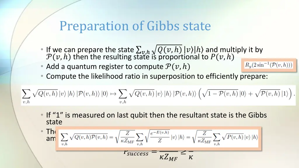 preparation of gibbs state