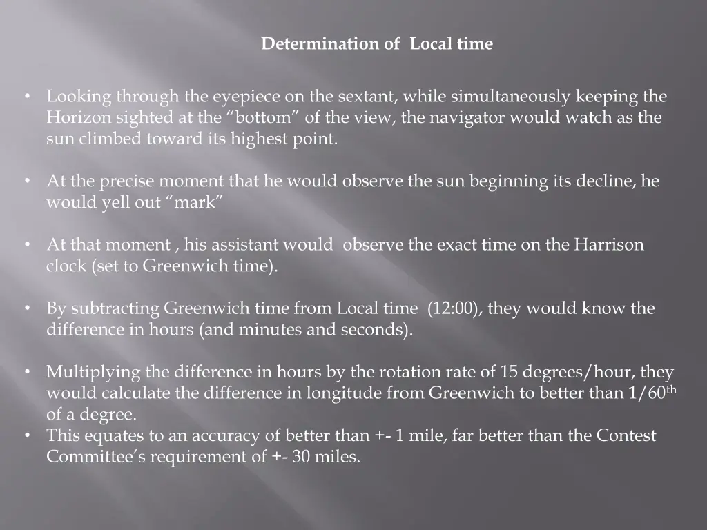 determination of local time 1