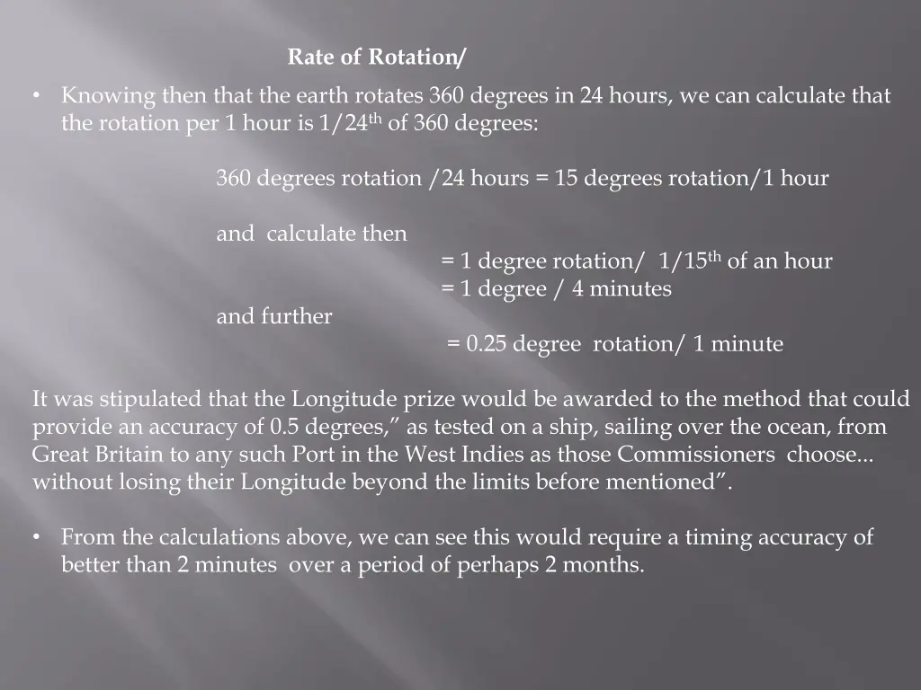 rate of rotation