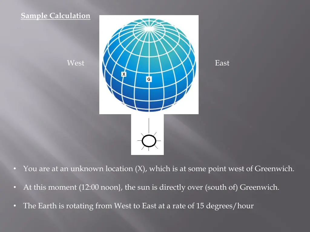 sample calculation