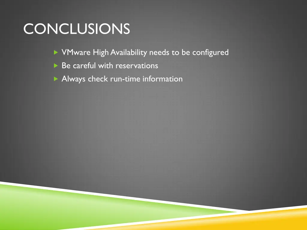 conclusions