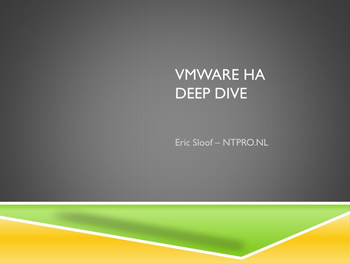 vmware ha deep dive