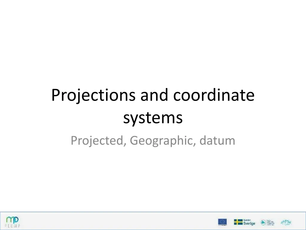 projections and coordinate systems projected