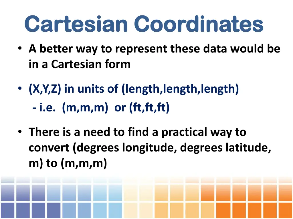 cartesian coordinates cartesian coordinates