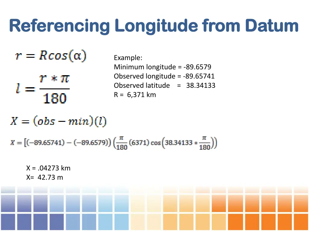 referencing longitude from datum referencing