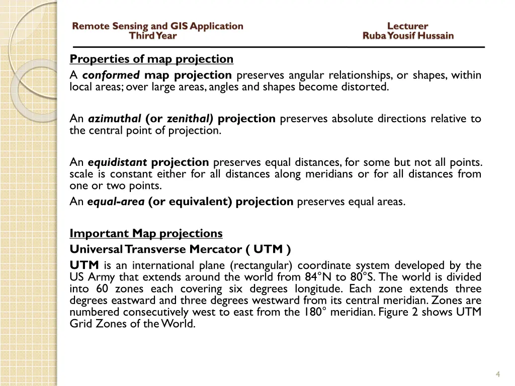 remote sensing and gis application lecturer third 2