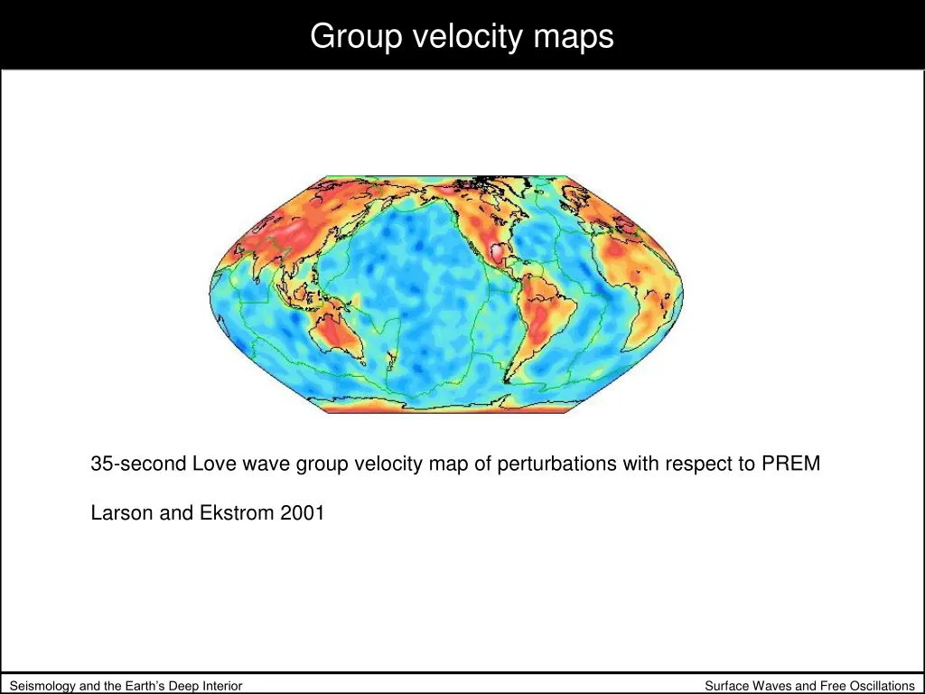 group velocity maps