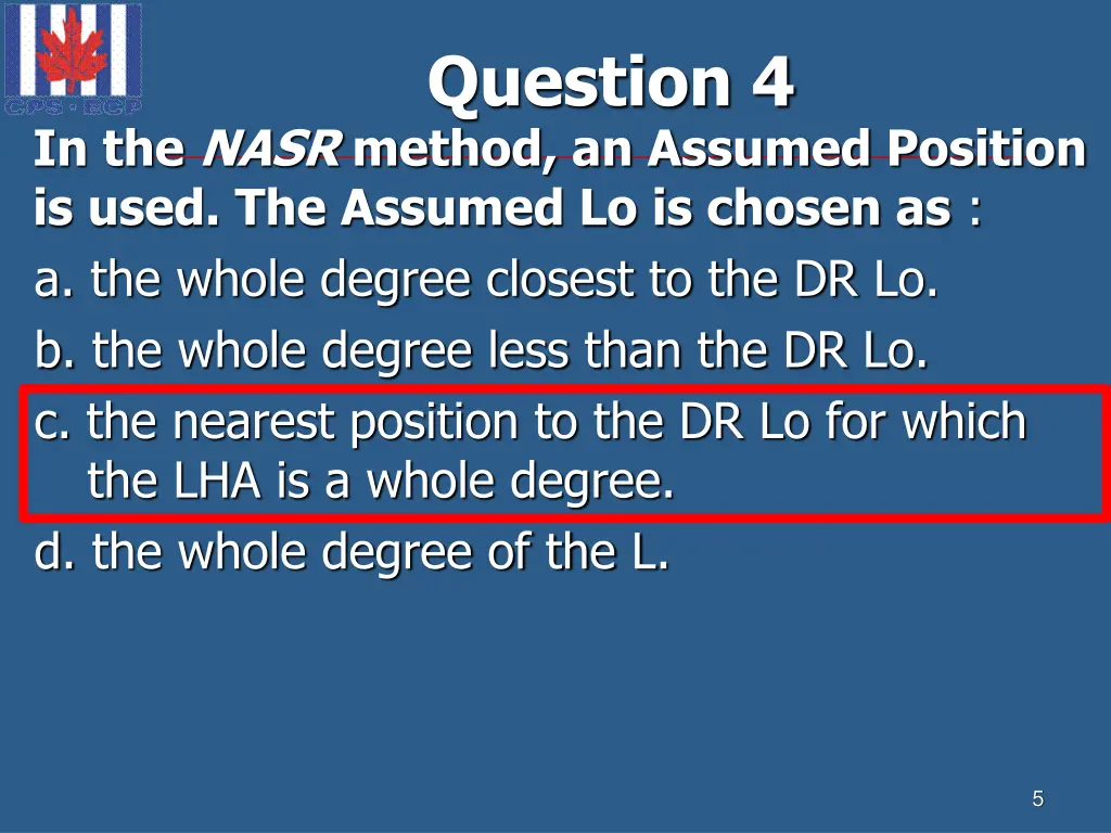 question 4