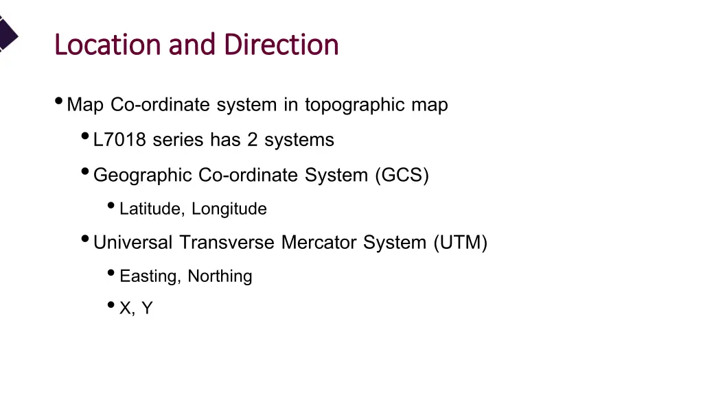 location and direction location and direction 2