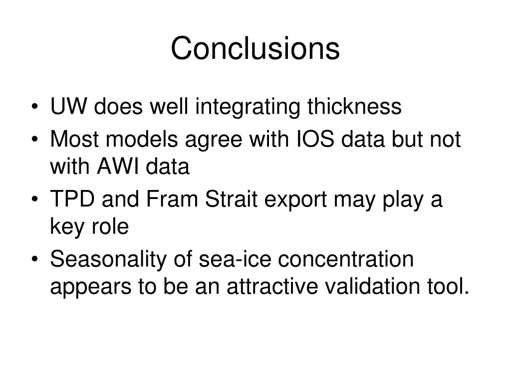 conclusions