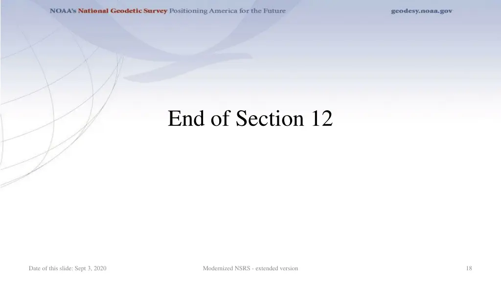 end of section 12