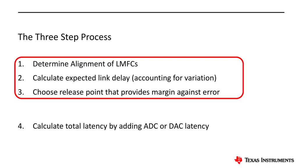 the three step process