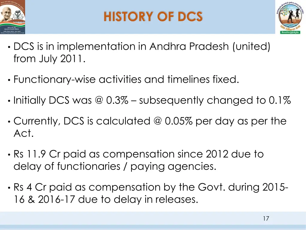 history of dcs