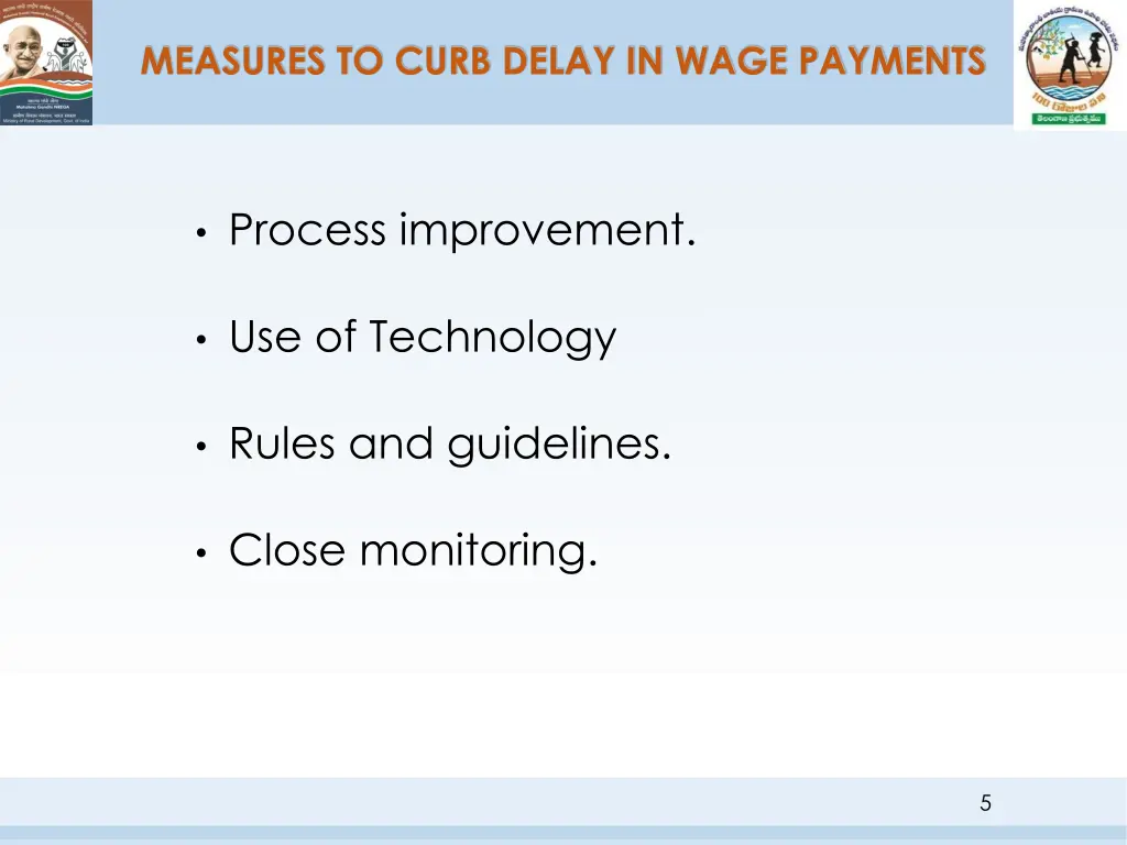 measures to curb delay in wage payments