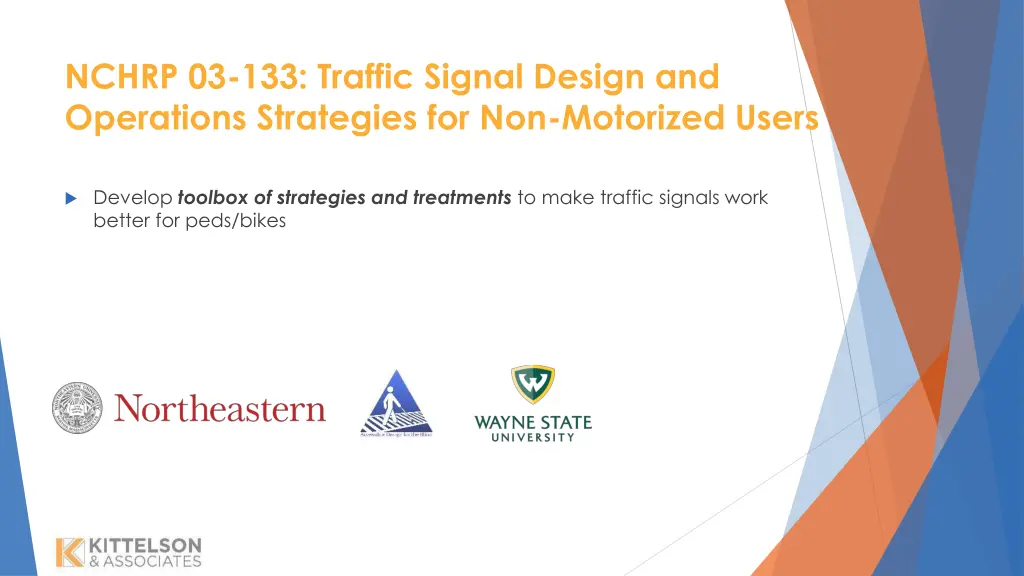 nchrp 03 133 traffic signal design and operations 1