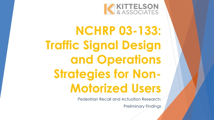 nchrp 03 133 traffic signal design and operations