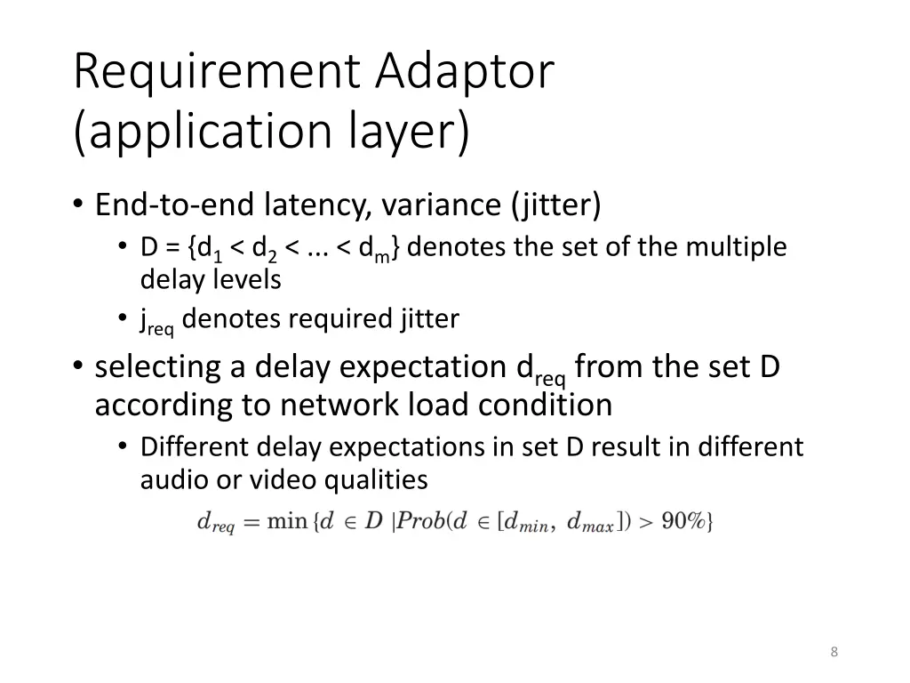 requirement adaptor application layer