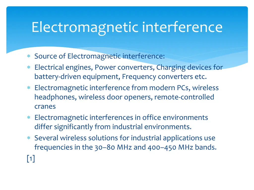 electromagnetic interference