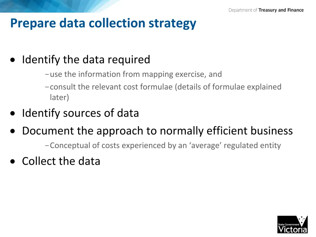 prepare data collection strategy