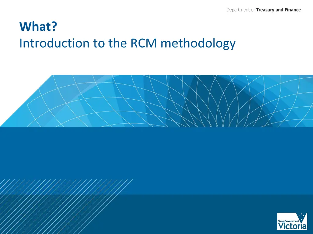 what introduction to the rcm methodology