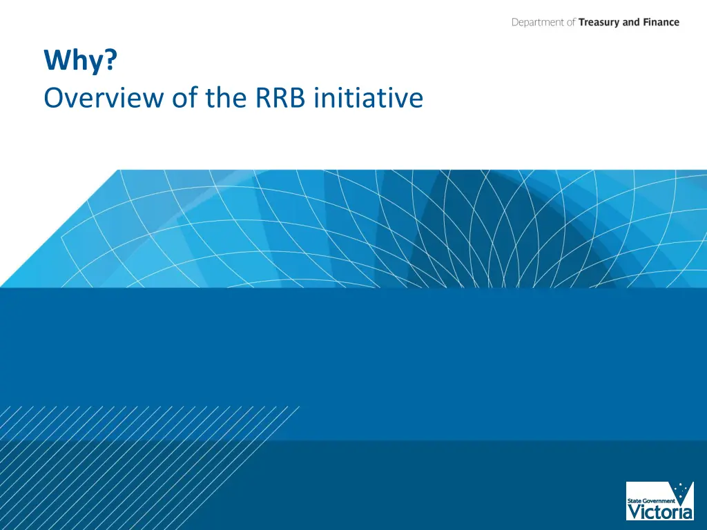 why overview of the rrb initiative