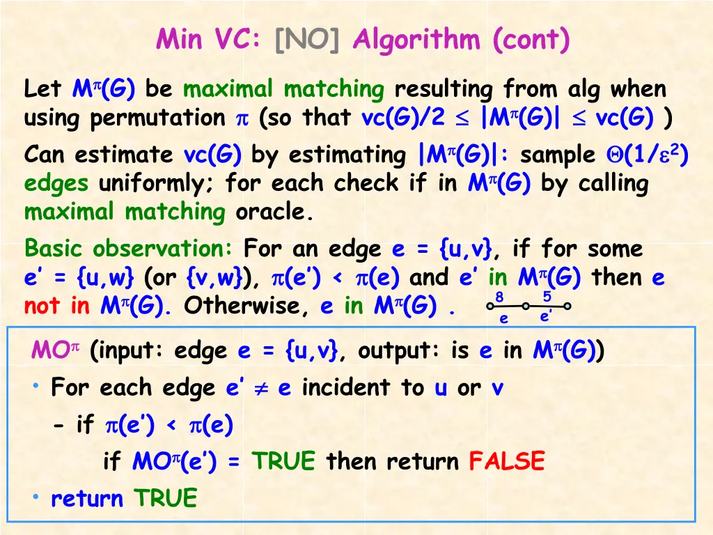 min vc no algorithm cont