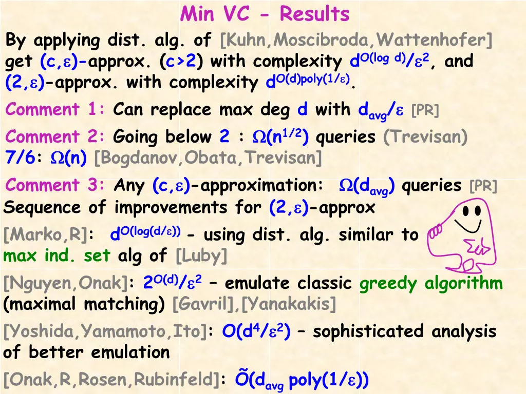 min vc results