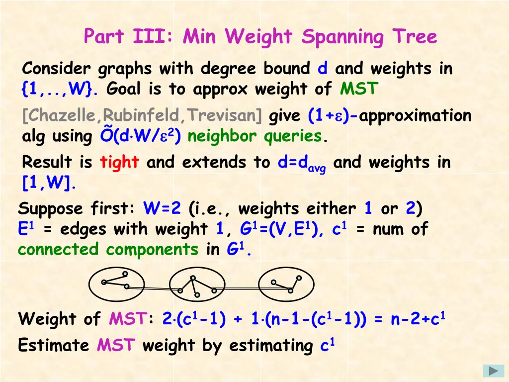 part iii min weight spanning tree consider graphs