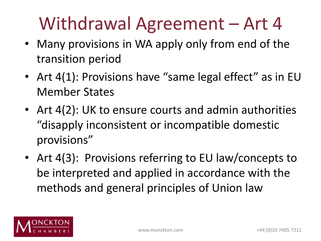 withdrawal agreement art 4