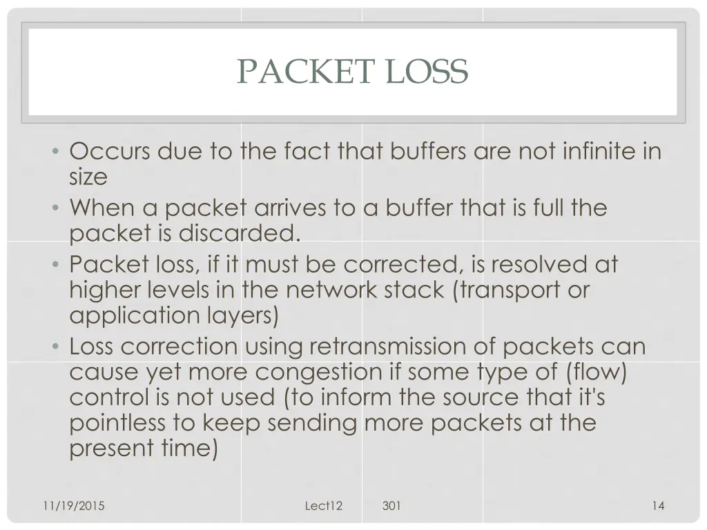 packet loss