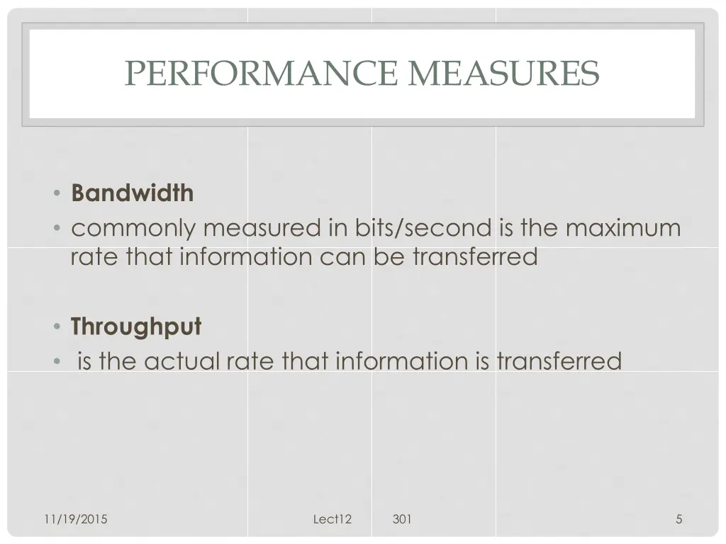 performance measures