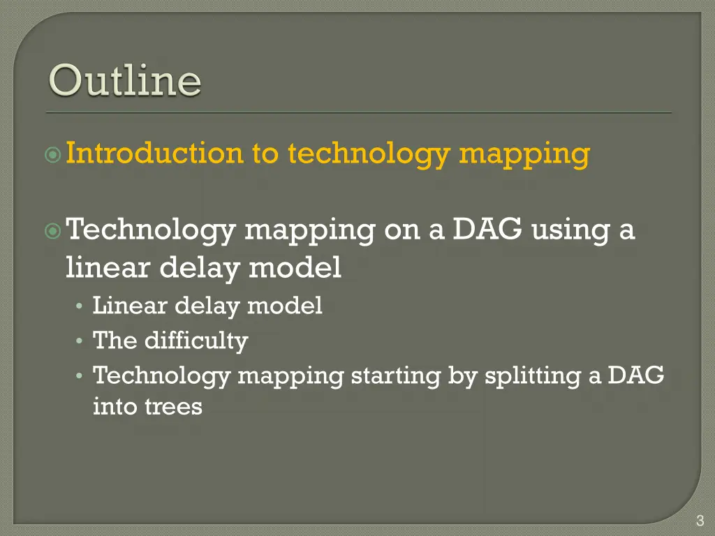 introduction to technology mapping 1