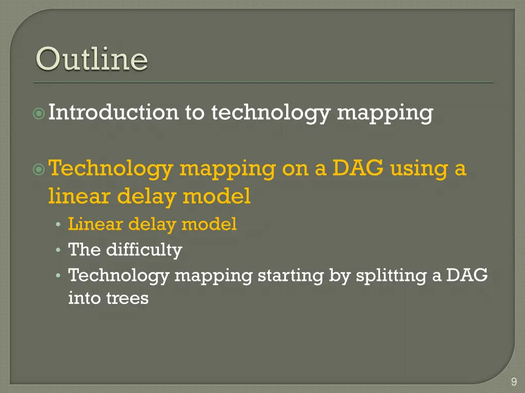 introduction to technology mapping 2