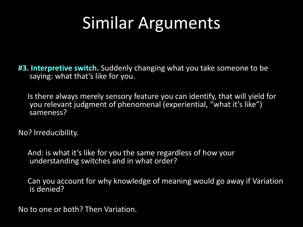 similar arguments 1