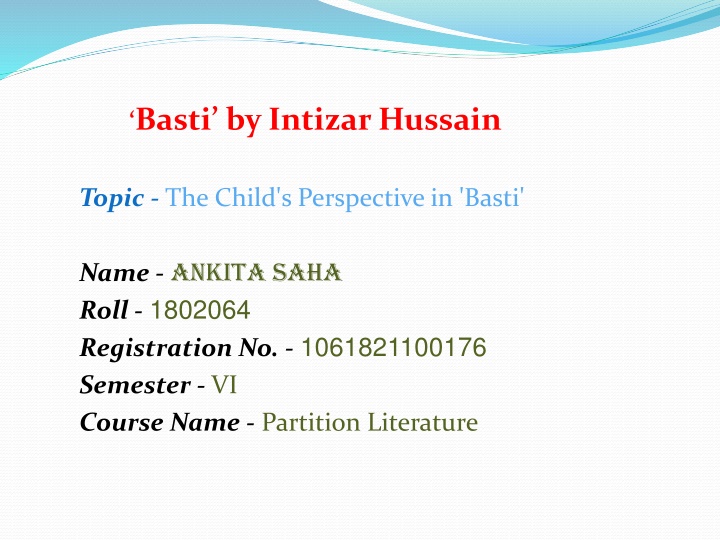 basti by intizar hussain