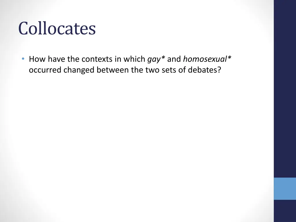 collocates