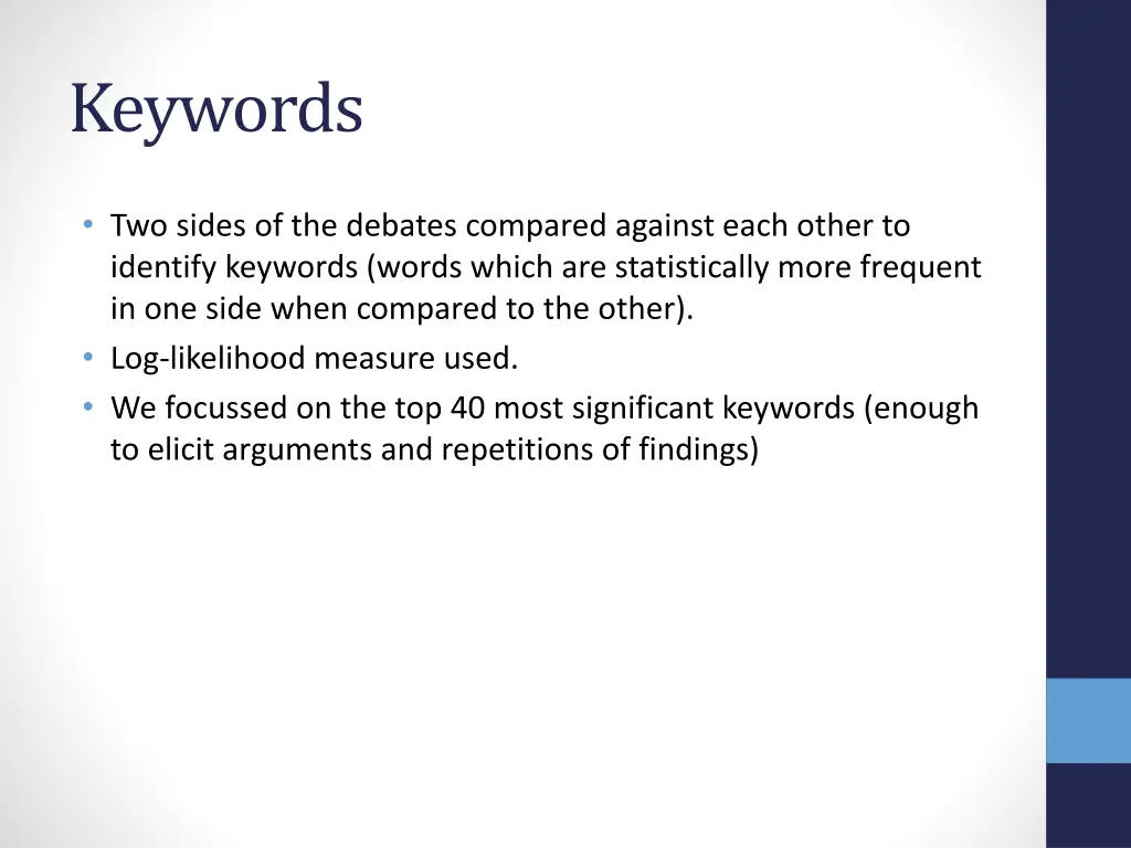 keywords