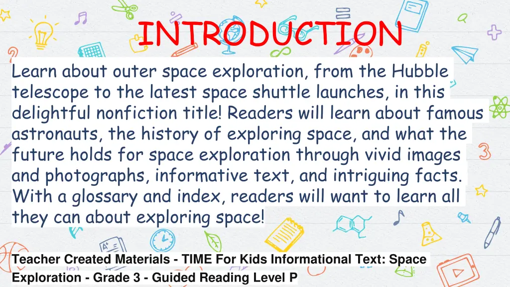 introduction learn about outer space exploration