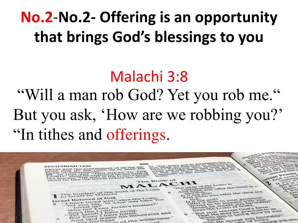 no 2 no 2 offering is an opportunity that brings