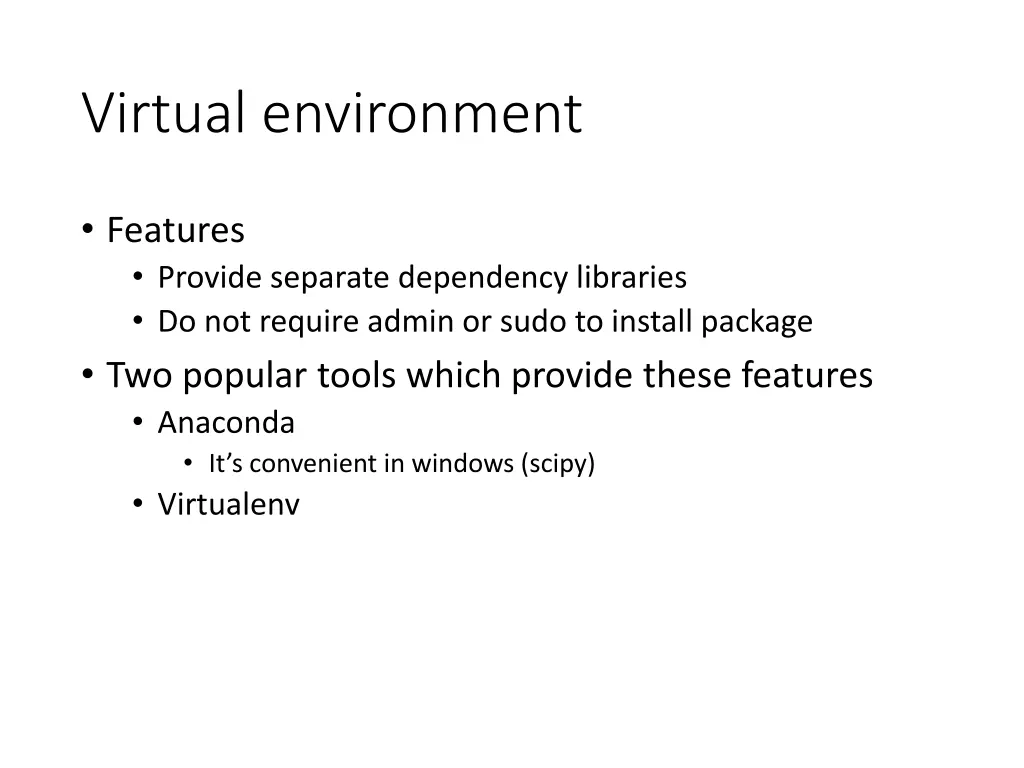 virtual environment