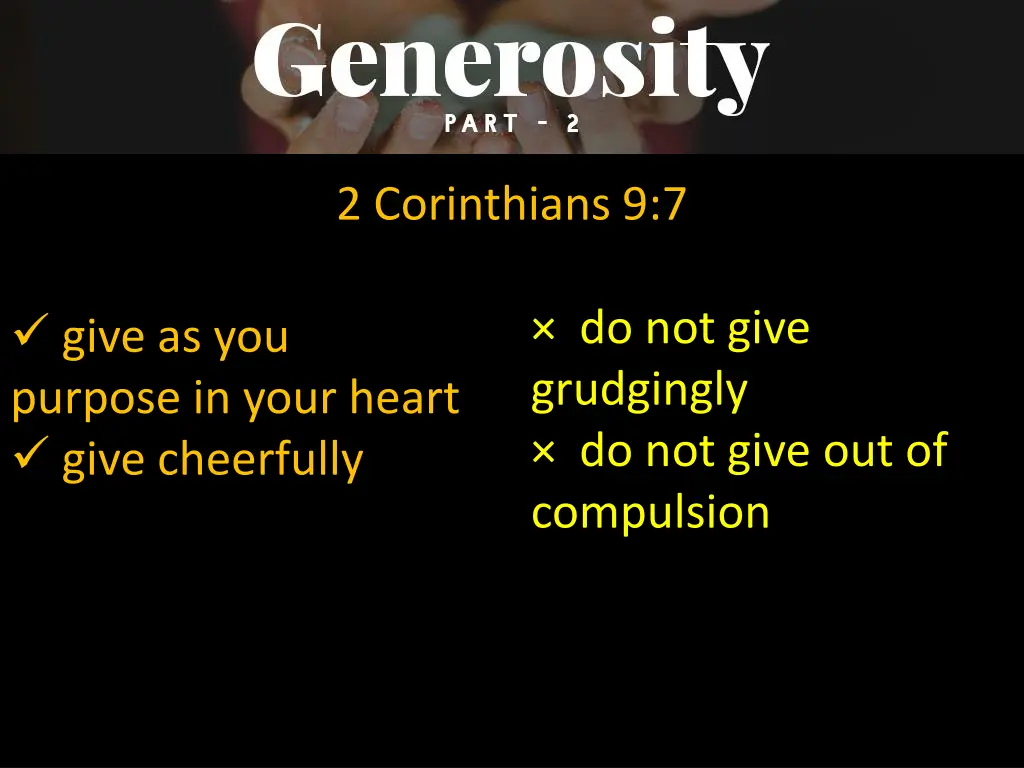 2 corinthians 9 7