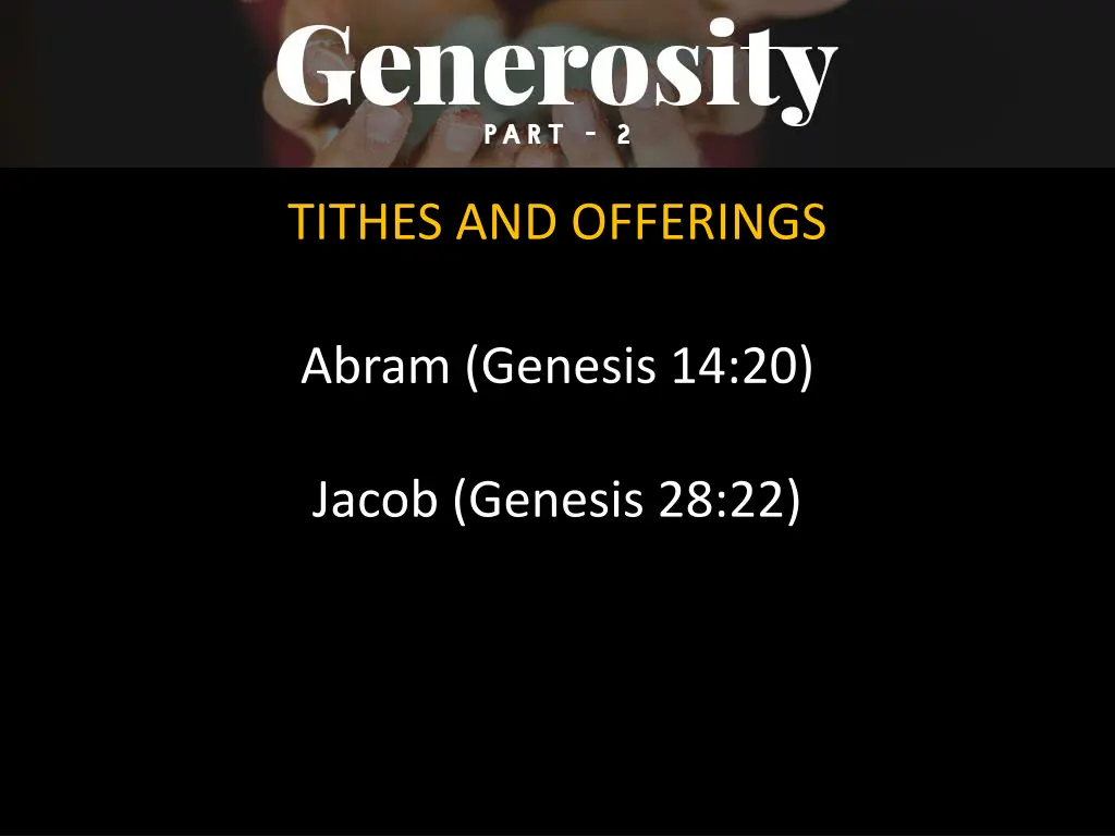 tithes and offerings 1